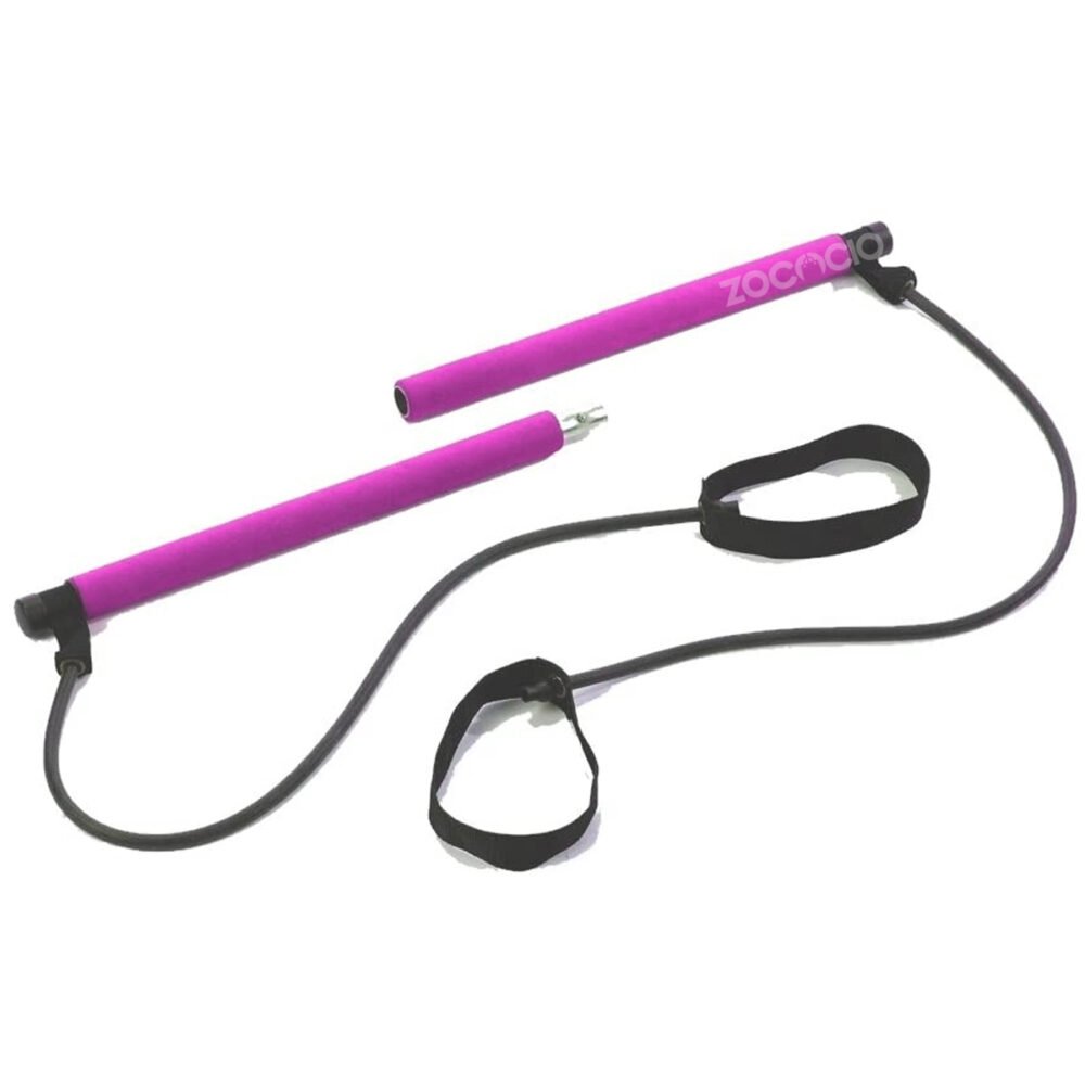 Barra pilates portátil bandas elástica