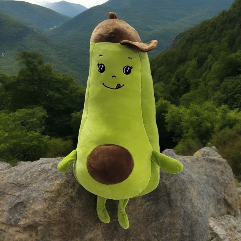 Peluche aguacate con cobija interna