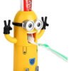 Minion dispensador pasta dental con cepillo